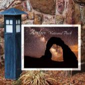 Delicate Arch Under Starry Sky Arches NP Postcard ポストカード