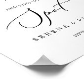 Delicate Black Calligraphy Take A Shot Find Spot ポスター (角)