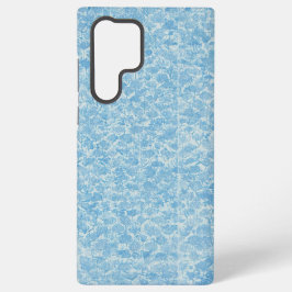 Delicate Blue Floral Pattern Japanese Modern Phone Samsung Galaxy S22 Ultraケース