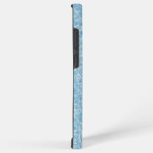 Delicate Blue Floral Pattern Japanese Modern Phone Samsung Galaxyケース (右側面)