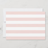 Delicate Blush Personalized Stationery Flat ノートカード (裏面)