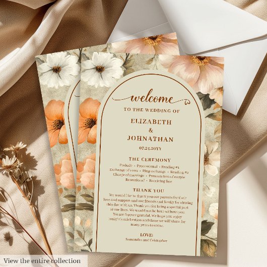 Delicate Boho Terracotta Beige Olive Sage Program プログラム