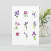 Delicate Botanical Collection – Elegant Floral Art サンキューカード (スタンド正面)