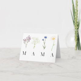 Delicate Botanical Mama Design for Mother’s Day  カード