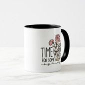 Delicate Charming Time For Some Spring Cute Floral マグカップ (正面右)