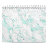 Delicate Coral Clouds Art Navy Blue Sky Pastel カレンダー (カバー)