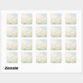Delicate Dandelion Seeds in the Wind スクエアシール (シート)