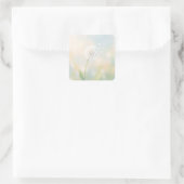 Delicate Dandelion Seeds in the Wind スクエアシール (バッグ)