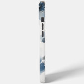 Delicate Dusty Blue Floral Art 🌸 Case-Mate iPhoneケース (裏面 / 左)