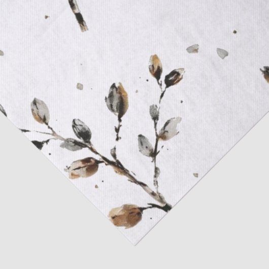 Delicate Eucalyptus Branches Botanical Design  薄葉紙 (詳細)