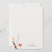 Delicate Fall Wedding 招待状 (裏面)