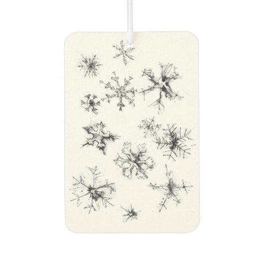 Delicate Falling Snowflakes カーエアーフレッシュナー (正面)