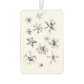 Delicate Falling Snowflakes カーエアーフレッシュナー (裏面)