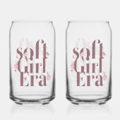 Delicate Feminine Script with Flowers ガラス缶 (裏面)