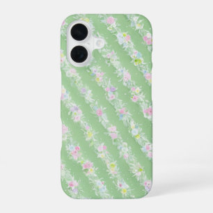 Delicate Floral and Lace Pattern Phone Case iPhone 16ケース