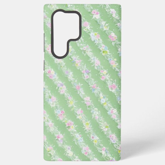 Delicate Floral and Lace Pattern Phone Case Samsung Galaxyケース (裏面)