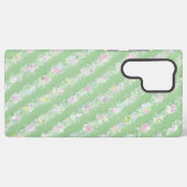 Delicate Floral and Lace Pattern Phone Case Samsung Galaxyケース (裏面横)