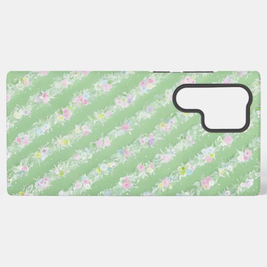 Delicate Floral and Lace Pattern Phone Case Samsung Galaxyケース (裏面横)