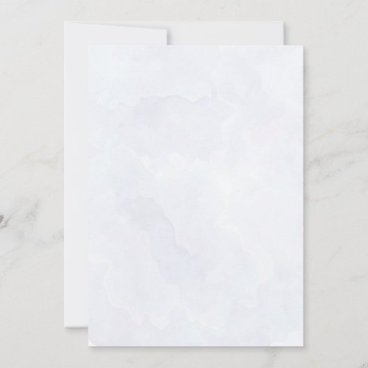 Delicate Floral Baby Shower Invitation 招待状 (裏面)