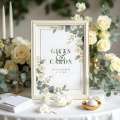 Delicate Floral & Eucalyptus Wedding  Gift & Cards ポスター