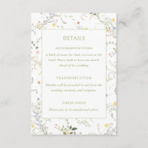 Delicate Floral Garden Wedding Details