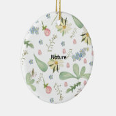 Delicate floral pattern  セラミックオーナメント (右)