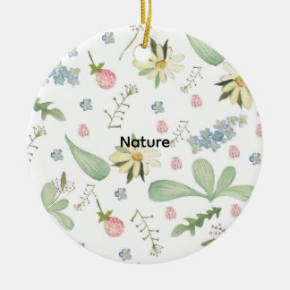 Delicate floral pattern  セラミックオーナメント