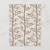 Delicate Flower Buds Bloom Soft Elegant Floral シーズンポストカード (正面)