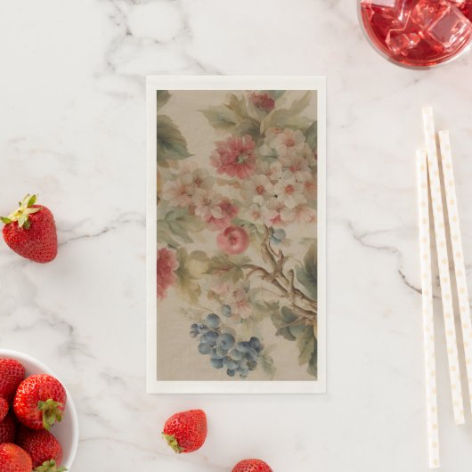Delicate Flowers and French Fruits. Painted Style (インサイチュ)