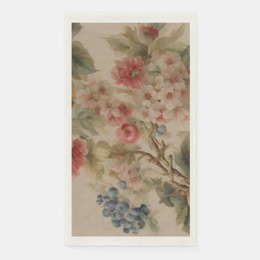 Delicate Flowers and French Fruits. Painted Style (正面)