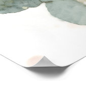 Delicate Flowers & Eucalyptus Wedding Welcome ポスター (角)