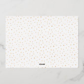 Delicate Foil Star Triple Photo Holiday Card 箔シーズンカード (裏面)