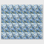 Delicate Forget-Me-Nots in Airy Blue ラッピングペーパー (フラット)