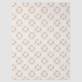 Delicate Gold Scrollwork & Pink Roses Floral 薄葉紙 (正面)