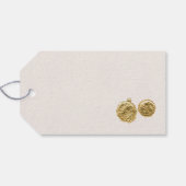 Delicate Green Shamrocks Seamless ギフトタグ (裏面横)