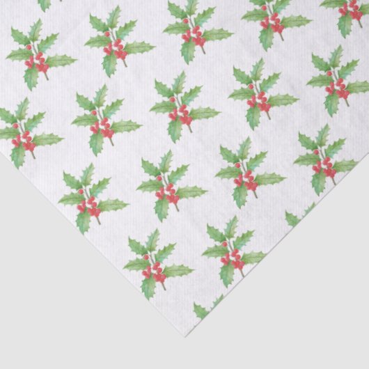 Delicate Holly berries Christmas 薄葉紙 (詳細)
