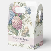 Delicate Hydrangea Flowers Wedding フェイバーボックス (オープン)