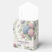 Delicate Hydrangea Flowers Wedding フェイバーボックス (オープン)