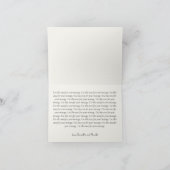 Delicate Hydrangea Flowers Wedding Thank You サンキューカード (内部)