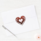 Delicate Lace Heart Card ハートシール (封筒)