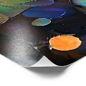 Delicate Lotus Flowers Blossoming in the Snow フォトプリント (角)