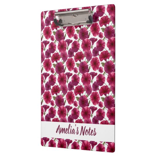 Delicate Morning Glory Pattern Name クリップボード (左)