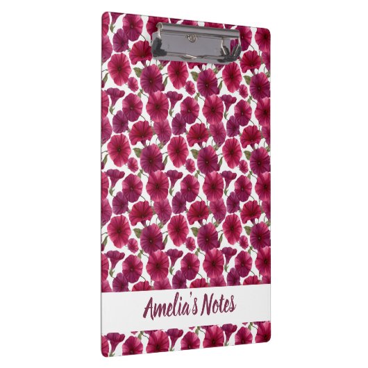 Delicate Morning Glory Pattern Name クリップボード (右)