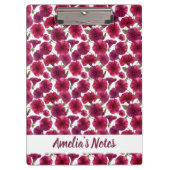 Delicate Morning Glory Pattern Name クリップボード (正面)