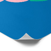 Delicate, Not Weak – Feminist Floral ポスター (角)