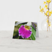 Delicate Orchid Flower Photography Note カード (黄色い花)
