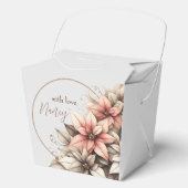 Delicate Pastel Floral Gift Box フェイバーボックス (正面)