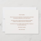 Delicate Pastel Ivory Tones Floral Corner Sympathy (裏面)