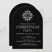 Delicate Pastel Swirls Christmas Ornament Party 招待状 (正面/裏面)