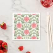 Delicate peonies スタンダードカクテルナプキン (インサイチュ)